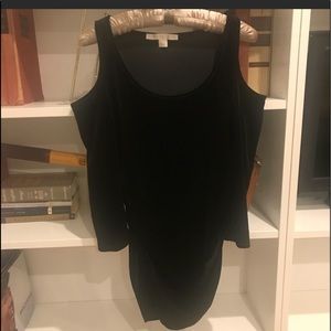 Black Velvet Boston Proper cold shoulder top